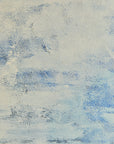 Large White and Blue Cloudy Abstract