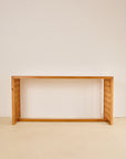 1970s Pine Lattice Console Table