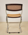 Chrome and Rattan Dining Chairs
