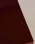 Pair of Red Lacquered Plinths