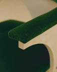 Green Velvet Space Age Armchair
