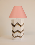 Ceramic Zig Zag Table Lamp