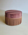 Purple Tassel Pouffe