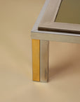Romeo Rega Silver and Brass Coffee Table