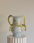 Handcrafted Ceramic Snake Amphora Vase