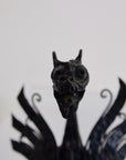 Antique Pair of Forged in Fire Wrought Iron Dragon Andirons / Fireplace Firedogs