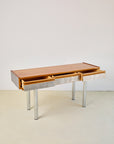 Chrome Leg Console Table