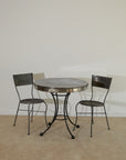 Vintage Metal Bistro Dining Set (Table & 2 Chairs)
