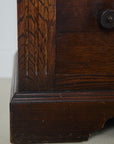 Solid Oak Jacobean Style Chest of Drawers