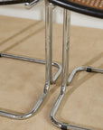 Mid-Century Modern Cesca-Style Cantilever Dining Chairs – Set of 4