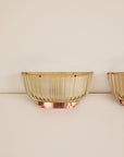 Pair of Art Deco Brass and Glass Wall lights by Seguso