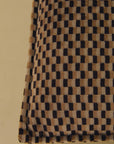 Geometric Fabric Pouffe