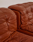 Patchwork Leather Lounge Chair by DeSede 1970s
