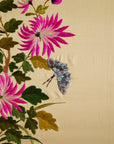Vintage Large Framed Chinese Silk Embroidery Panel – Peacock & Peony Floral Border