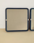 Blue & Chrome 1970s Mirror (sold individually)