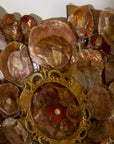 Saddle Oyster Shell Mosaic Mirror
