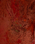 Vintage Mid-Century Abstract Expressionist Monochrome Red Canvas (c. 1960s–1970s)