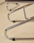 Chrome and Rattan Dining Chairs
