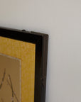 Vintage Japanese Folding Screen - Gold Leaf with Birds and Plum Blossoms