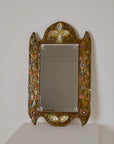 Art Nouveau Style Flower and Gem Mirror
