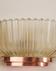 Pair of Art Deco Brass and Glass Wall lights by Seguso