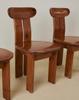 Set of x4 Dining Chairs By Mario Marengo For Mobilgirgi