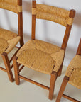 Set of x4 Rush Seat and Back Dining Chairs