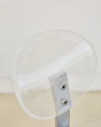 Single Lucite and Chrome 1980s Postmodern Dining Chair