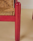 Cassina Carimate Armchair Pair Stained Red