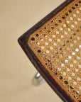 Chrome and Rattan Dining Chairs