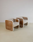 Pair of Rattan Armchairs