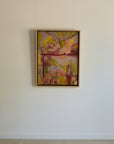 Mid-Century Abstract Expressionist Oil Painting – École de Paris, 1956