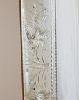 Floor Length Murano Etched Mirror