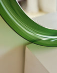Green Italian Curved Mirror