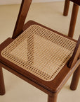 Cane and Curve Back Dining Chairs from RB Rossana 1960s, Set of 4