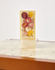 Vintage Resin Lamp With Dried Flowers