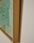 Thick Icy Toned Abstract Oil on Canvas