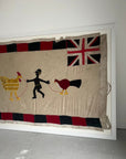 “The Rooster and The Clockbird” Fante Asafo Flag circa 1950