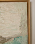 Thick Icy Toned Abstract Oil on Canvas