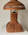 Heywood-Wakefield Style Vintage Wicker Table Lamp