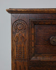 Solid Oak Jacobean Style Chest of Drawers
