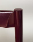 Set of x6 Carimate Dining Chairs Burgundy