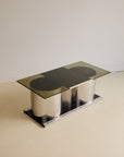 Chrome and Smoked Glass Coffee Table by Lodovico Acerbis 1970