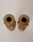 Gilt Metal Candle Holders