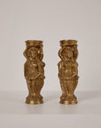 Gilt Metal Candle Holders