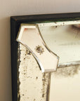 Large Venetian Glass Overmantle Mirror With Etched Frame