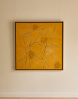 Georges Ferrato (b.1949) Large French Contemporary Abstract Painting Textured Ochre