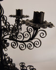 Pair of Iron Candelabras