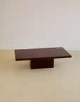 Deep Burgandy Lacquered Coffee Table