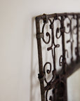 Iron Work Scroll Mirror